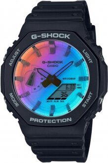 Casio G-Shock GA-2100SR-1ADR Silikon / Siyah Kol Saati kullananlar yorumlar